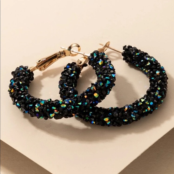 • Myla • Crystal Hoops - Picture 2 of 4